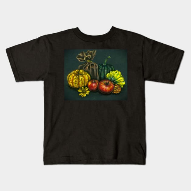 Autumn Harvest Kids T-Shirt by Eara3